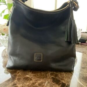Dooney & Bourke Black Florentine Leather Shoulder Bag